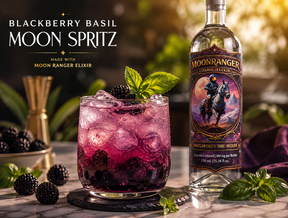 Blackberry Basil Moon Spritz Recipe | Moon Ranger