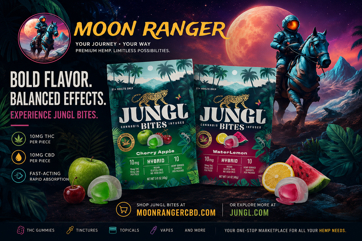 Discover the Bold Flavor and Balanced Experience of JUNGL Bites at Moon Ranger