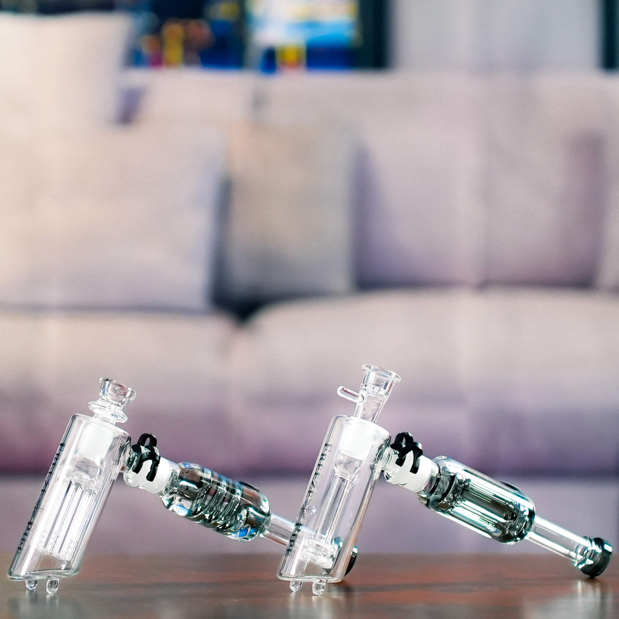 Freeze Pipe Bubbler — Compact Borosilicate Glass Bubbler with Removable Glycerin Coil