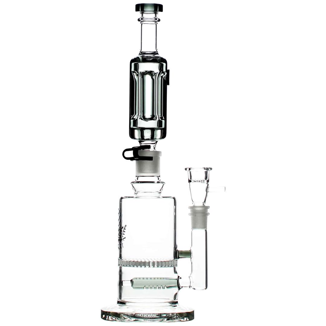 Freeze Pipe Mini Bong with detachable glycerin coil and beaker base design