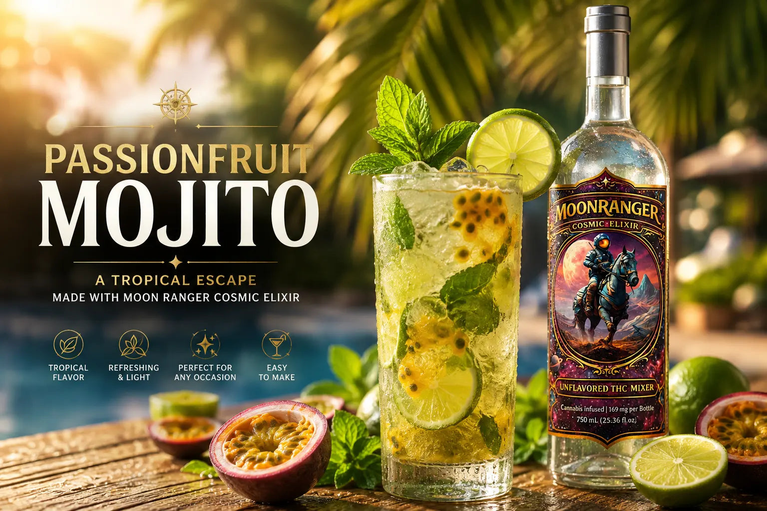 Passionfruit Mojito Recipe | Cosmic Elixir Drink